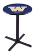 Holland Bar Stool Co Sports Team L211 - 36"" Black Wrinkle Washington Pub Table