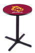 Holland Bar Stool L211 - 42"" Black Wrinkle Arizona State Pub Table with Sparky Logo