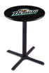 Holland Bar Stool L211 - 42"" Black Wrinkle Bemidji State University Logo Pub Table