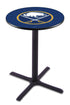 L211 - 42"" Black Wrinkle Buffalo Sabres Modern Pub Table