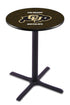 L211 - 42"" Black Wrinkle Colorado Pub Table
