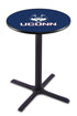 Holland Bar Stool L211 - 42"" Black Wrinkle Connecticut Logo Pub Table