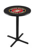 L211 - 42"" Black Wrinkle U.S. Marines Pub Table