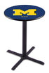 L211 - 42"" Black Wrinkle Michigan Pub Table