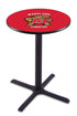 L211 - 42"" Black Wrinkle Maryland Pub Table