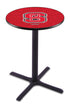L211 - 42"" Black Wrinkle North Carolina State Pub Table