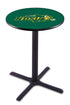 L211 - 42"" Black Wrinkle North Dakota State Pub Table Green