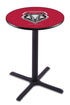L211 - 42"" Black Wrinkle New Mexico Pub Table