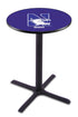 L211 - 42"" Black Wrinkle Northwestern Pub Table