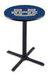 Holland Bar Stool Co Sports Team L211 - 42"" Black Wrinkle Utah State Pub Table