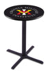 Holland Bar Stool Co Sports Team L211 - 42"" Black Wrinkle Virginia Military Institute Pub Table