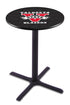 Holland Bar Stool Co Sports Team L211 - 42"" Black Wrinkle Valdosta State Pub Table