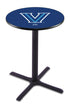 Holland Bar Stool L211 - 42"" Black Wrinkle Villanova University Logo Pub Table