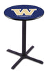 Holland Bar Stool Co Sports Team L211 - 42"" Black Wrinkle Washington Pub Table