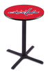 Holland Bar Stool Co. Sports Team L211 - 42"" Black Wrinkle Washington Capitals Pub Table