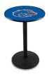 L214 - 36"" Black Wrinkle Boise State Pub Table