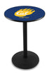 L214 - 36"" Black Wrinkle Cal Pub Table