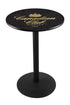 Holland Bar Stool L214 - 36"" Black Wrinkle Canadian Club Logo Pub Table