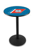 L214 - 36"" Black Wrinkle U.S. Coast Guard Pub Table