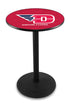 L214 - 36"" Black Wrinkle University of Dayton Pub Table