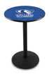 Holland Bar Stool L214 - 36"" Black Wrinkle Eastern Illinois Logo Pub Table