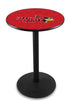 L214 - 36"" Black Wrinkle Illinois State Pub Table