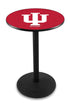 L214 - 36"" Black Wrinkle Indiana Pub Table