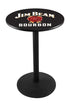 L214 - 36"" Black Wrinkle Jim Beam Pub Table.