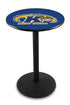 L214 - 36"" Black Wrinkle Kent State Pub Table