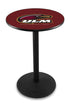 L214 - 36"" Black Wrinkle Louisiana-Monroe Pub Table