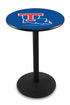 L214 - 36"" Black Wrinkle Louisiana Tech Pub Table