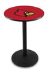 L214 - 36"" Black Wrinkle Louisville Pub Table
