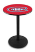 Holland Bar Stool Sports Team Wrinkle Montreal Canadiens Pub Table - 36"" Black