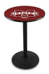 L214 - 36"" Black Wrinkle Mississippi State Pub Table