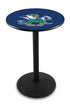 L214 - 36"" Black Wrinkle Notre Dame (Leprechaun) Pub Table