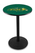 L214 - 36"" Black Wrinkle North Dakota State Pub Table Green