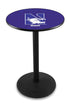 L214 - 36"" Black Wrinkle Northwestern Pub Table
