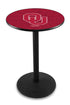 Holland Bar Stool L214 - 36"" Black Wrinkle Oklahoma Logo Pub Table
