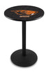 L214 - 36"" Black Wrinkle Oregon State Pub Table