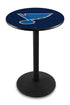 Holland Bar Stool Co. Sports Team L214 - 36"" Black Wrinkle St Louis Blues Pub Table