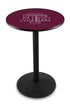 Holland Bar Stool Sports Logo Wrinkle Texas A&M Pub Table - 36"" Black