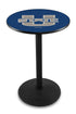 Holland Bar Stool Co Sports Team L214 - 36"" Black Wrinkle Utah State Pub Table