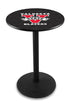 Holland Bar Stool Co Sports Team L214 - 36"" Black Wrinkle Valdosta State Pub Table