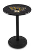 Holland Bar Stool Co Sports Team L214 - 36"" Black Wrinkle Wake Forest Pub Table