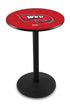 Holland Bar Stool Co Sports Team L214 - 36"" Black Wrinkle Western Kentucky Pub Table