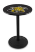 L214 - 36"" Black Wrinkle Wichita State Pub Table