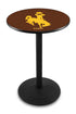 L214 - 36"" Black Wrinkle Wyoming Pub Table