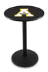 L214 - 42"" Black Wrinkle Appalachian State Pub Table