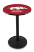 L214 - 42"" Black Wrinkle Arkansas Pub Table