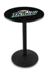 L214 - 42"" Black Wrinkle Bemidji State Pub Table.